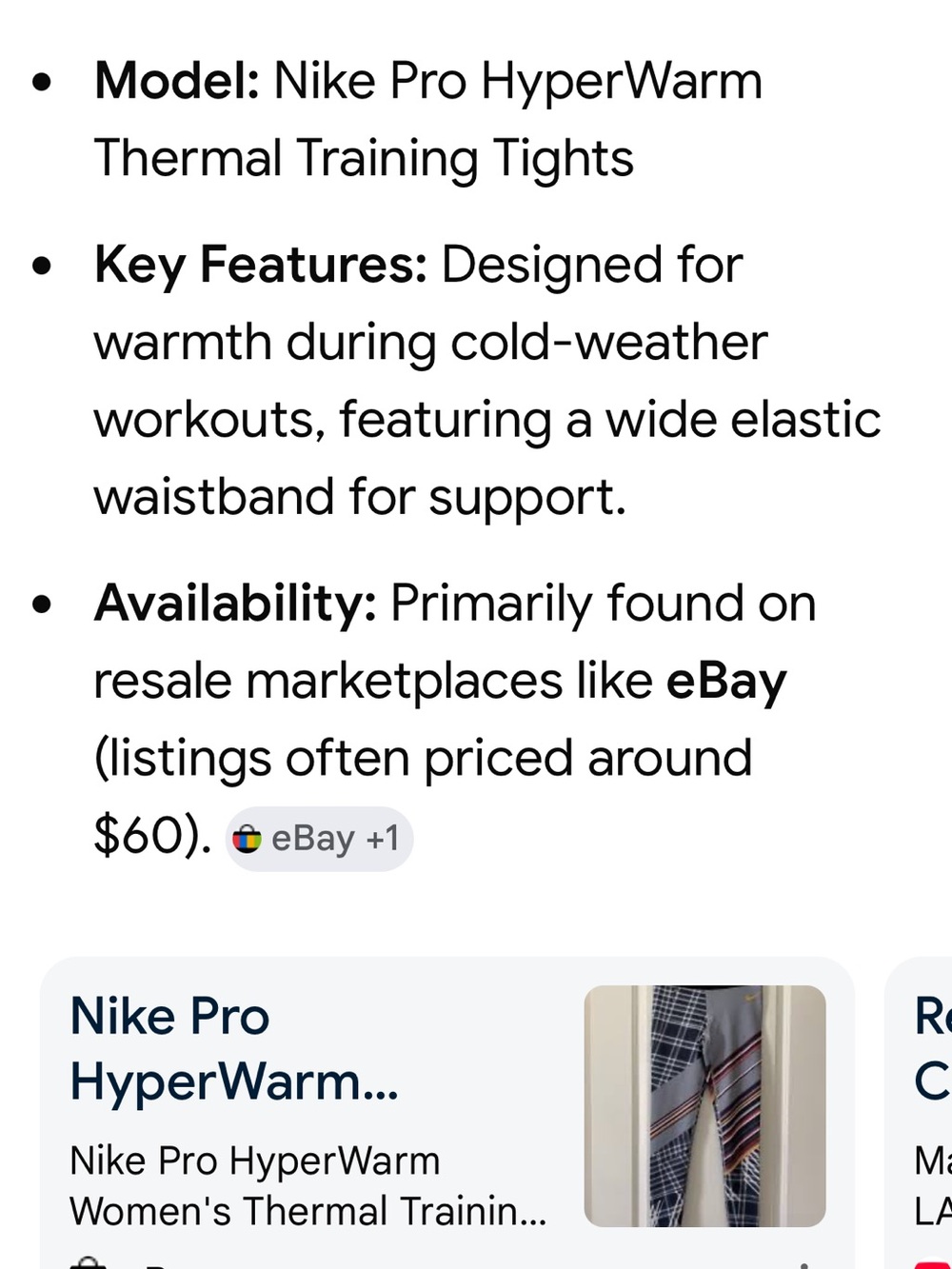 Nike Pro Hyperwarm leggings size small - Picture 14 of 14